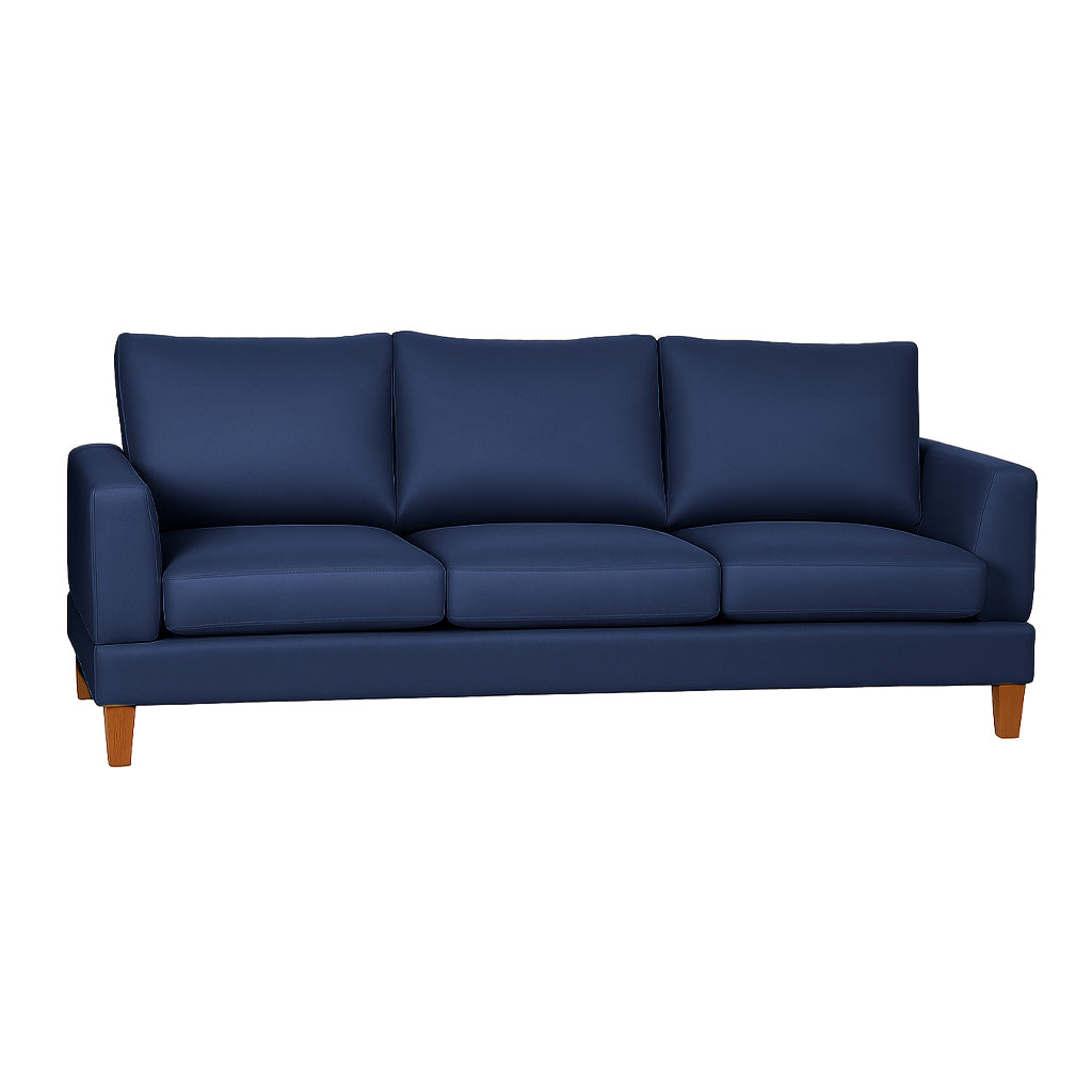 Aston 3 Seater Fabric Sofa-Denim