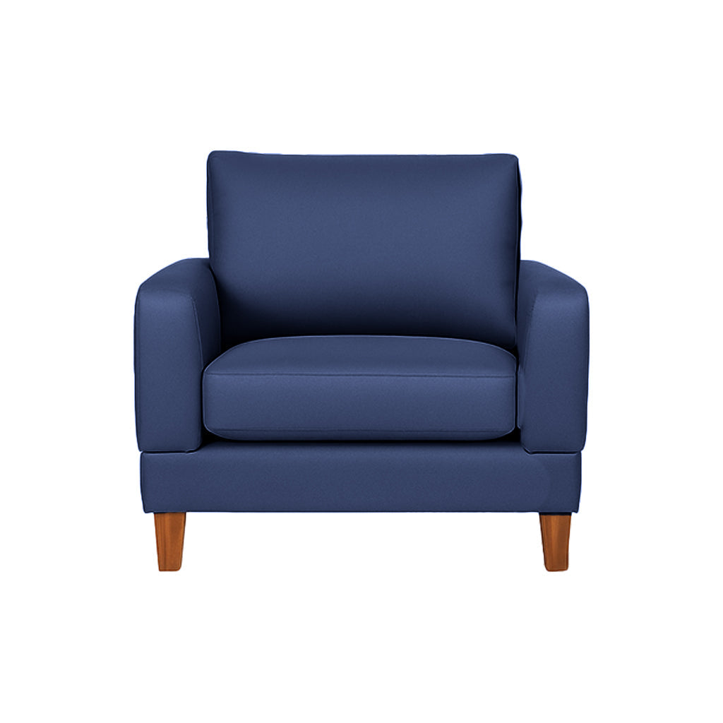 Aston Fabric Armchair-Denim