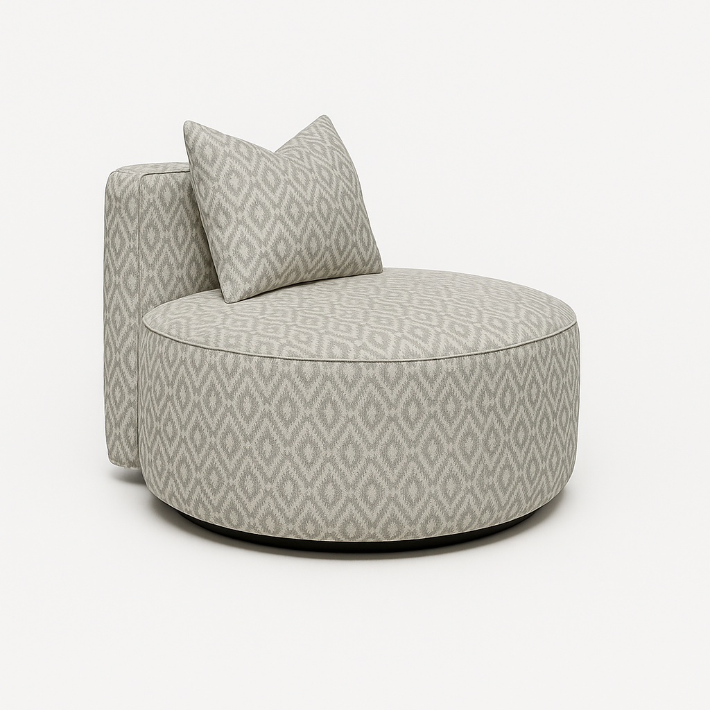 Atlas Swivel Chair-Alabaster