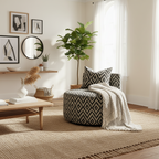 Atlas Swivel Chair-Charcoal