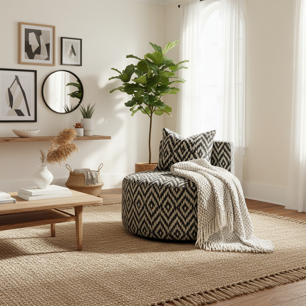 Atlas Swivel Chair-Charcoal