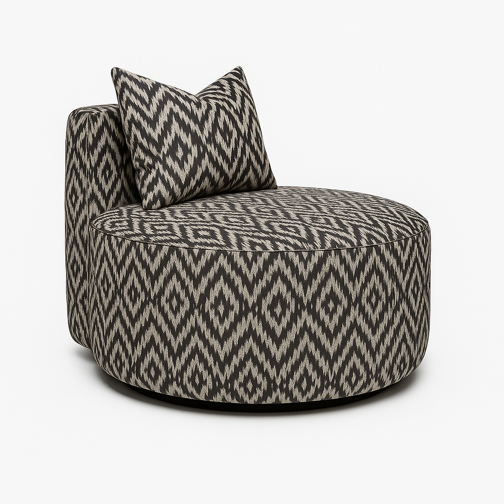 Atlas Swivel Chair-Charcoal