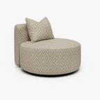 Atlas Swivel Chair-Linen