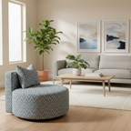 Atlas Swivel Chair-Sky