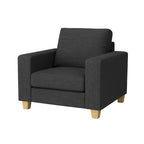 Avoca Fabric Armchair-Charcoal
