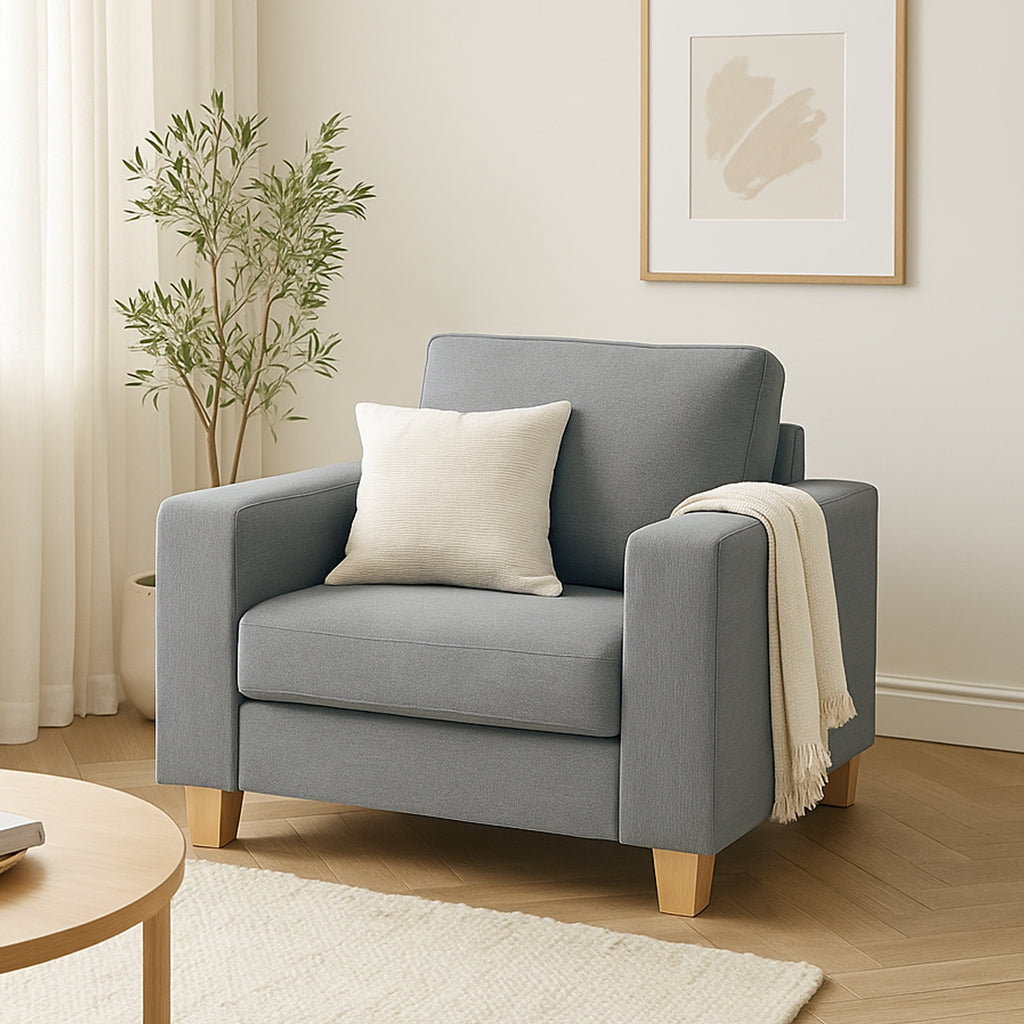 Avoca Fabric Armchair-Chisel