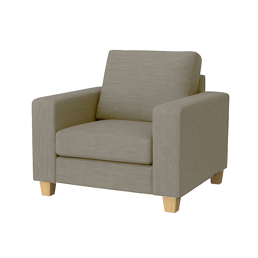 Avoca Fabric Armchair-Driftwood