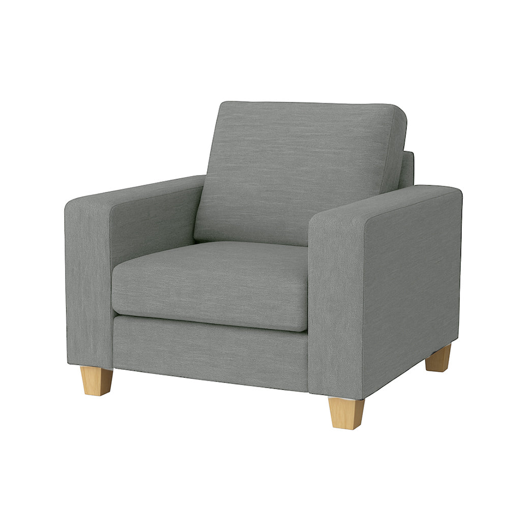 Avoca Fabric Armchair-Limestone