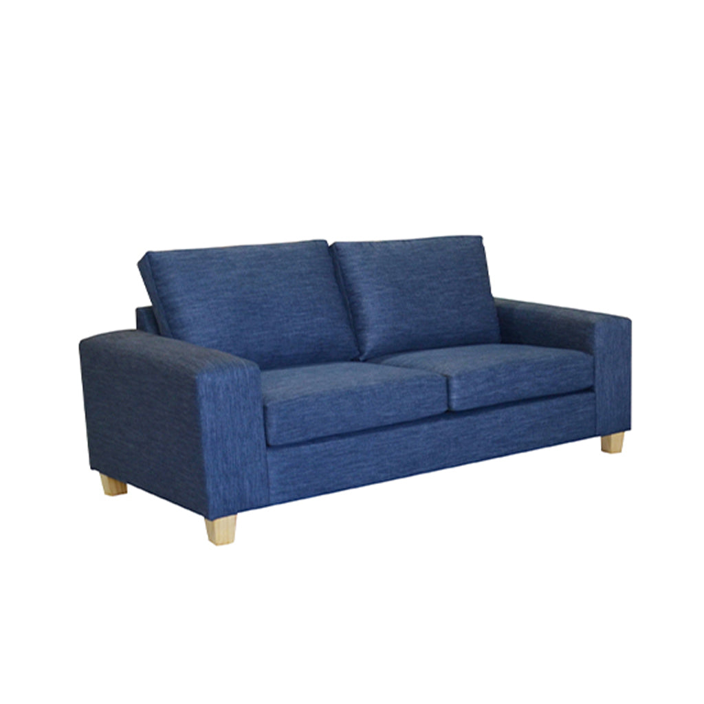 Avoca 2.5 Seater Fabric Sofa-Ocean