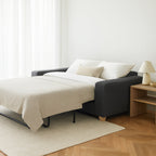 Avoca 2.5 Seater Double Sofa Bed-Charcoal