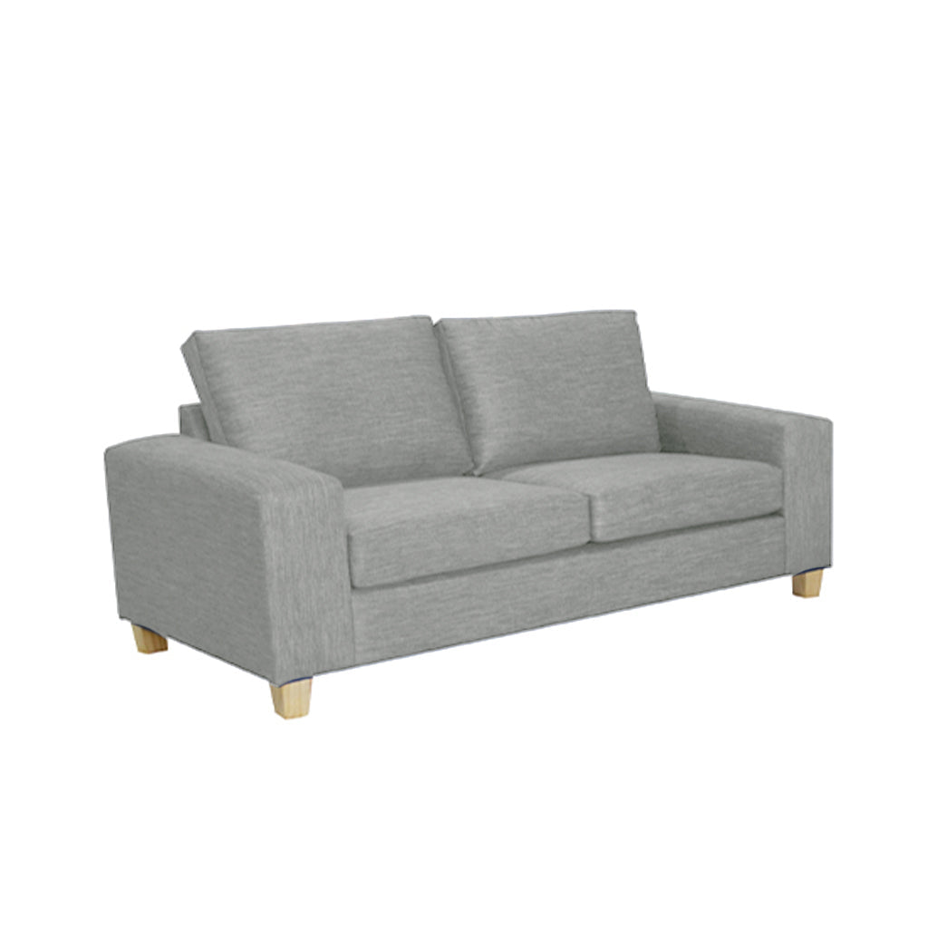 Avoca 2.5 Seater Fabric Sofa-Limestone