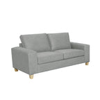 Avoca 2 Seater Fabric Sofa-Limestone
