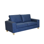 Avoca 2 Seater Fabric Sofa-Ocean