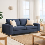 Avoca 2.5 Seater Fabric Sofa-Ocean