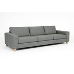 Avoca 3.5 Seater Fabric Sofa-Limestone