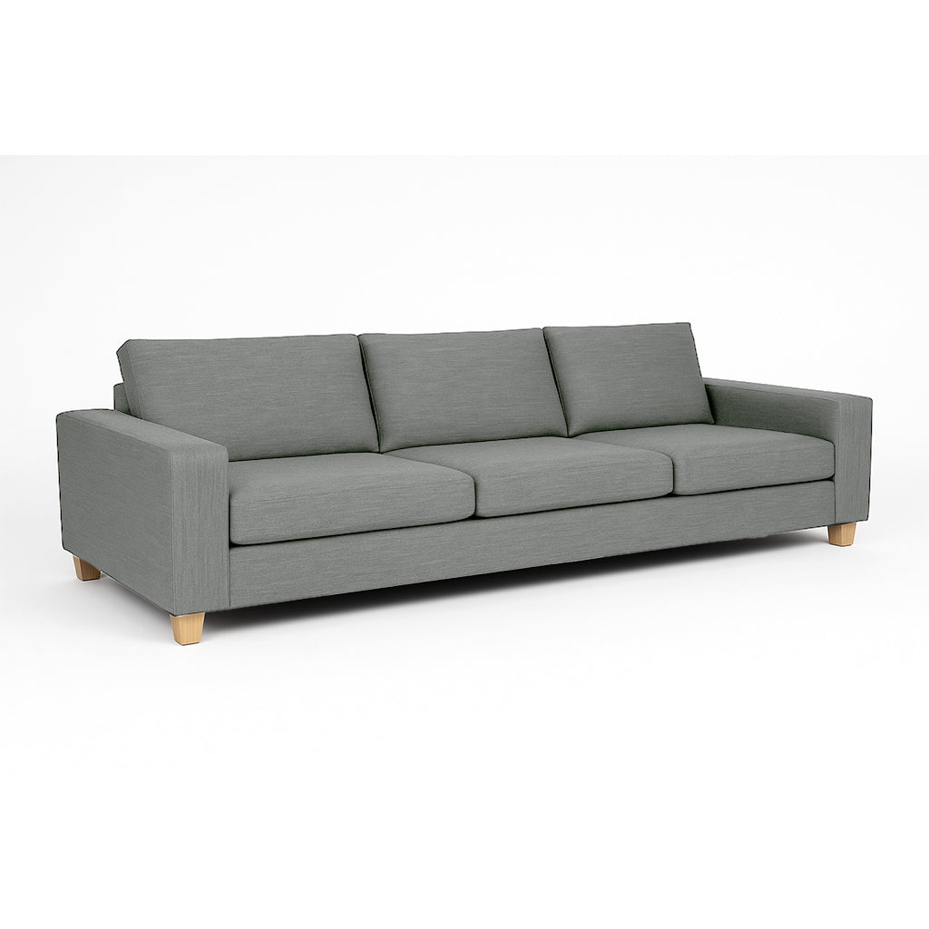 Avoca 3.5 Seater Fabric Sofa-Limestone