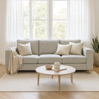 Avoca 3.5 Seater and 2.5 Seater Fabric Sofa Set-Limestone