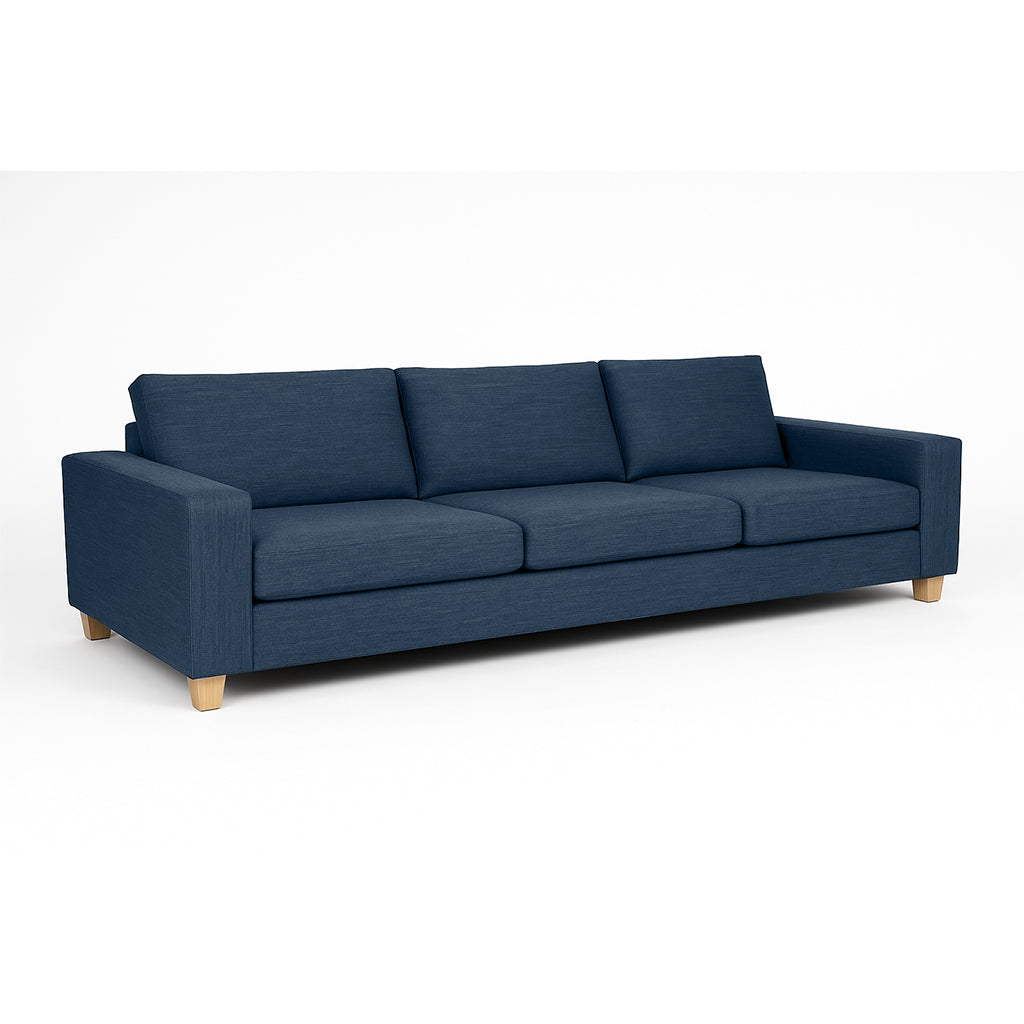 Avoca 3.5 Seater Fabric Sofa-Ocean