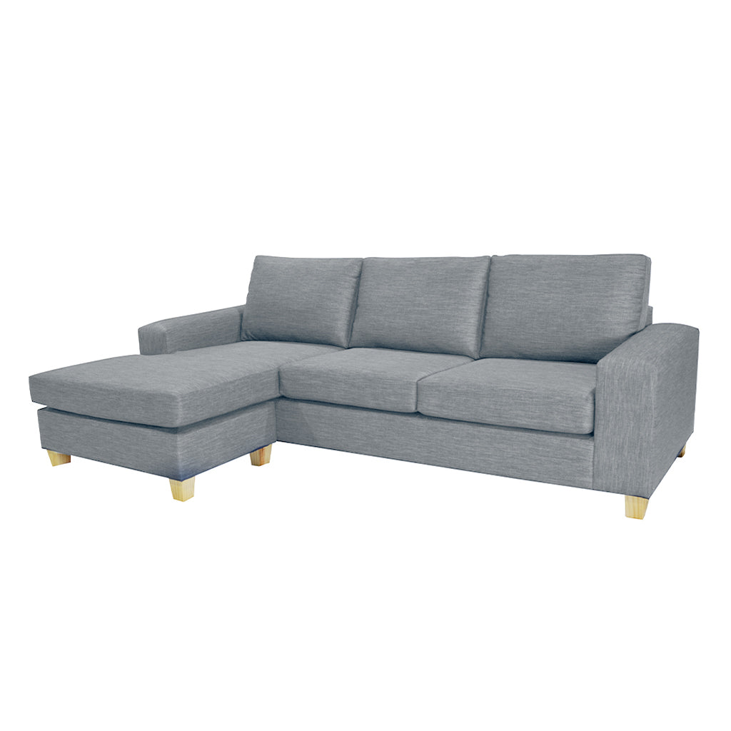 Avoca 3.5 Seater Fabric Sofa with Chaise-Chisel