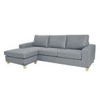 Avoca 3.5 Seater Fabric Sofa with Chaise-Chisel