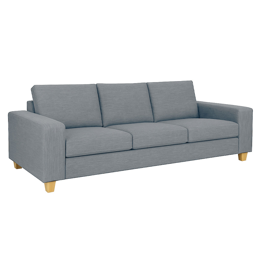 Avoca 3 Seater Fabric Sofa-Chisel