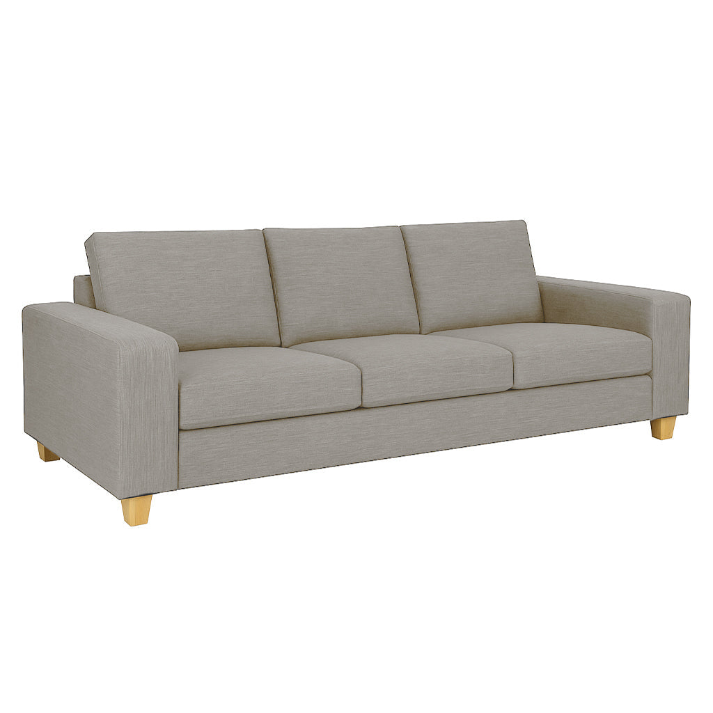 Avoca 3 Seater Fabric Sofa-Driftwood