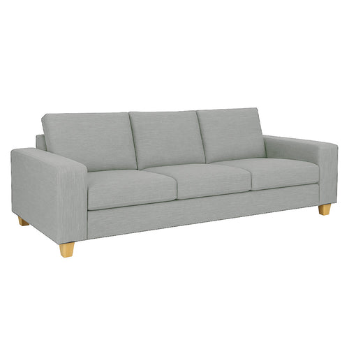 Avoca 3 Seater Fabric Sofa-Limestone