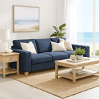 Avoca 3 Seater Fabric Sofa-Ocean