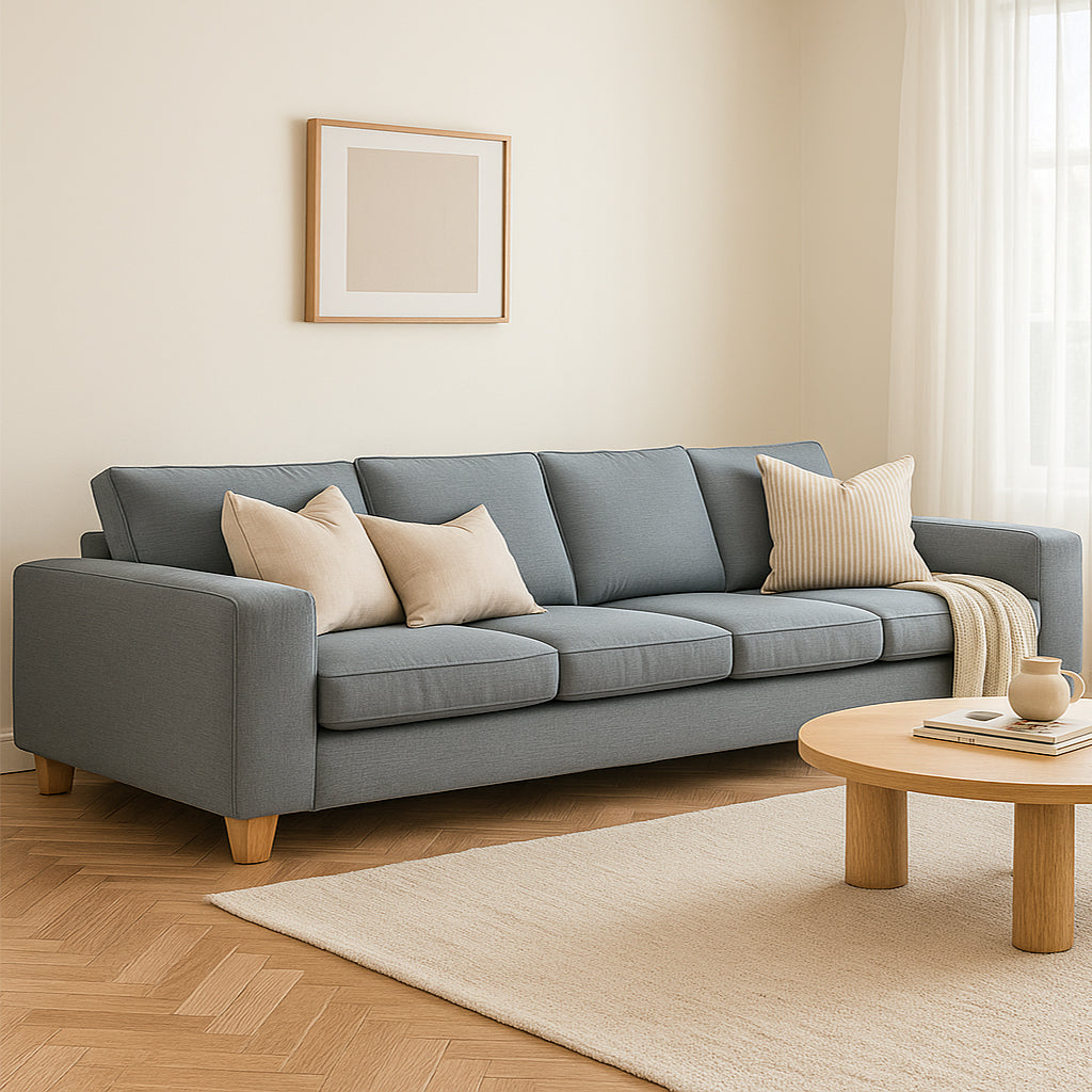 Avoca 4 Seater Fabric Sofa-Chisel