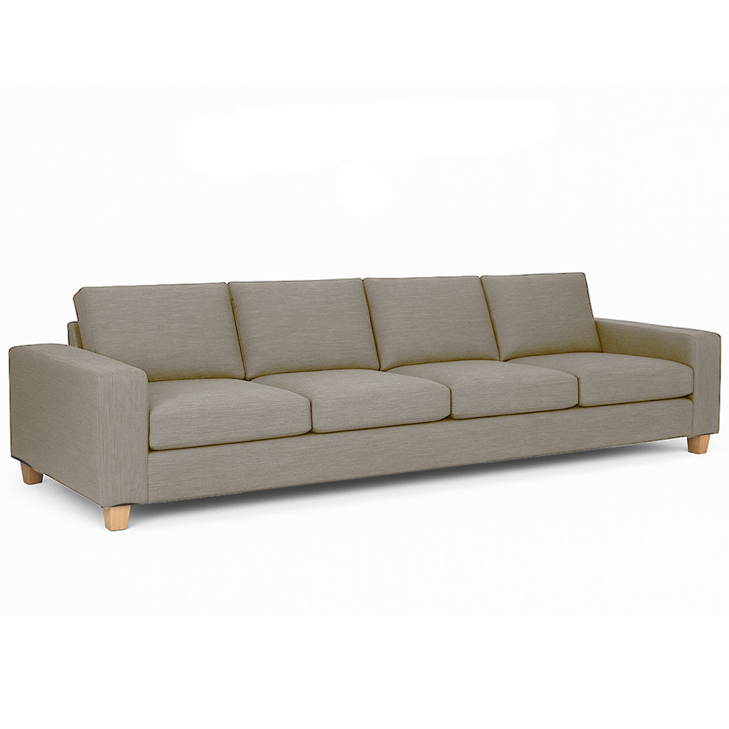 Avoca 4 Seater Fabric Sofa with Chaise-Driftwood