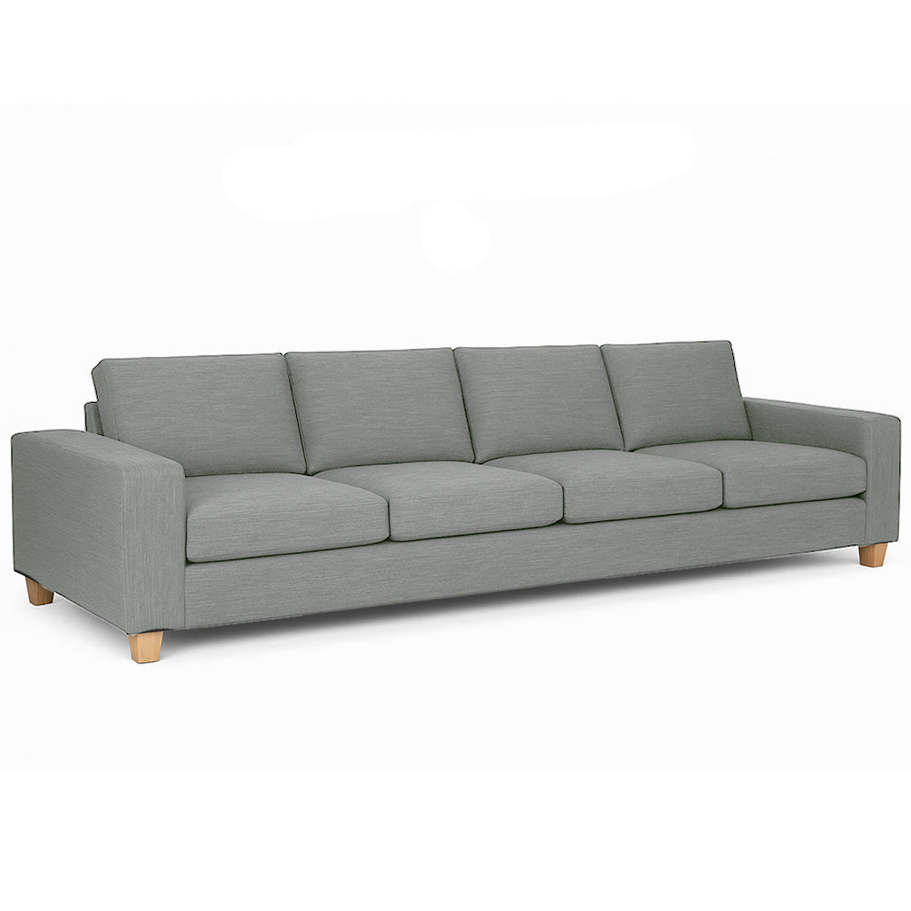 Avoca 4 Seater Fabric Sofa-Limestone