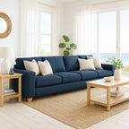 Avoca 4 Seater Fabric Sofa-Ocean