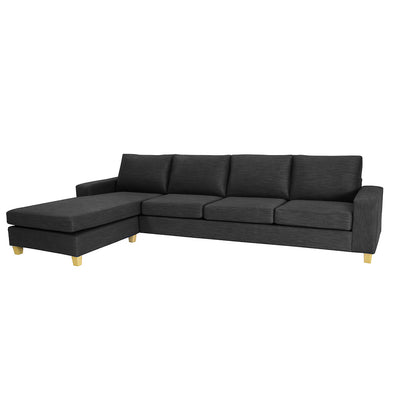 Avoca 4 Seater Fabric Sofa with Chaise