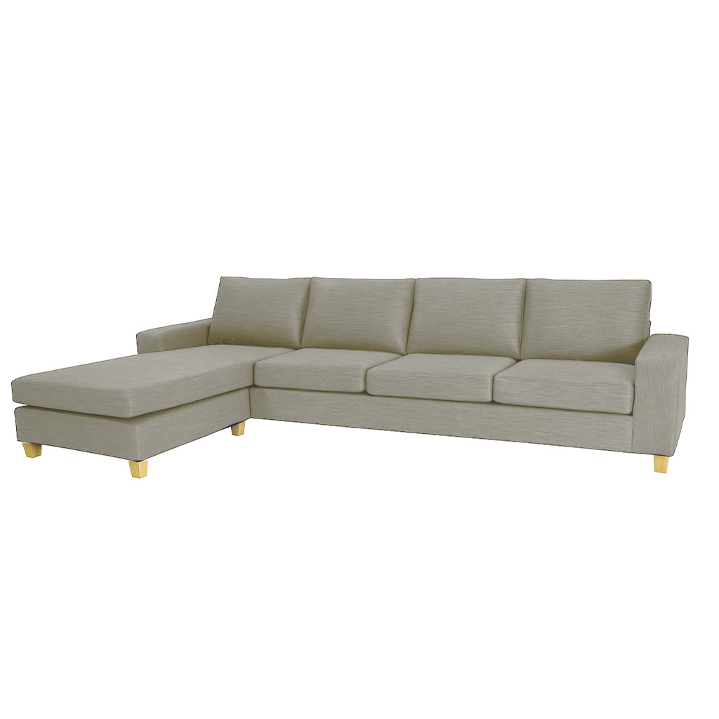 Avoca 4 Seater Fabric Sofa with Chaise