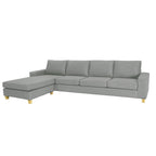 Avoca 4 Seater Fabric Sofa with Chaise