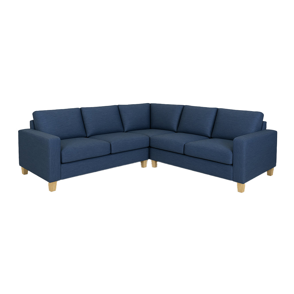 Avoca 5 Seater Fabric Corner Modular-Ocean