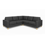 Avoca 5 Seater Fabric Corner Modular-Charcoal