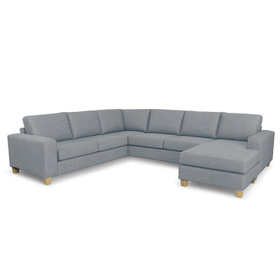 Avoca 6 Seater Fabric Corner Chaise Modular-Chisel