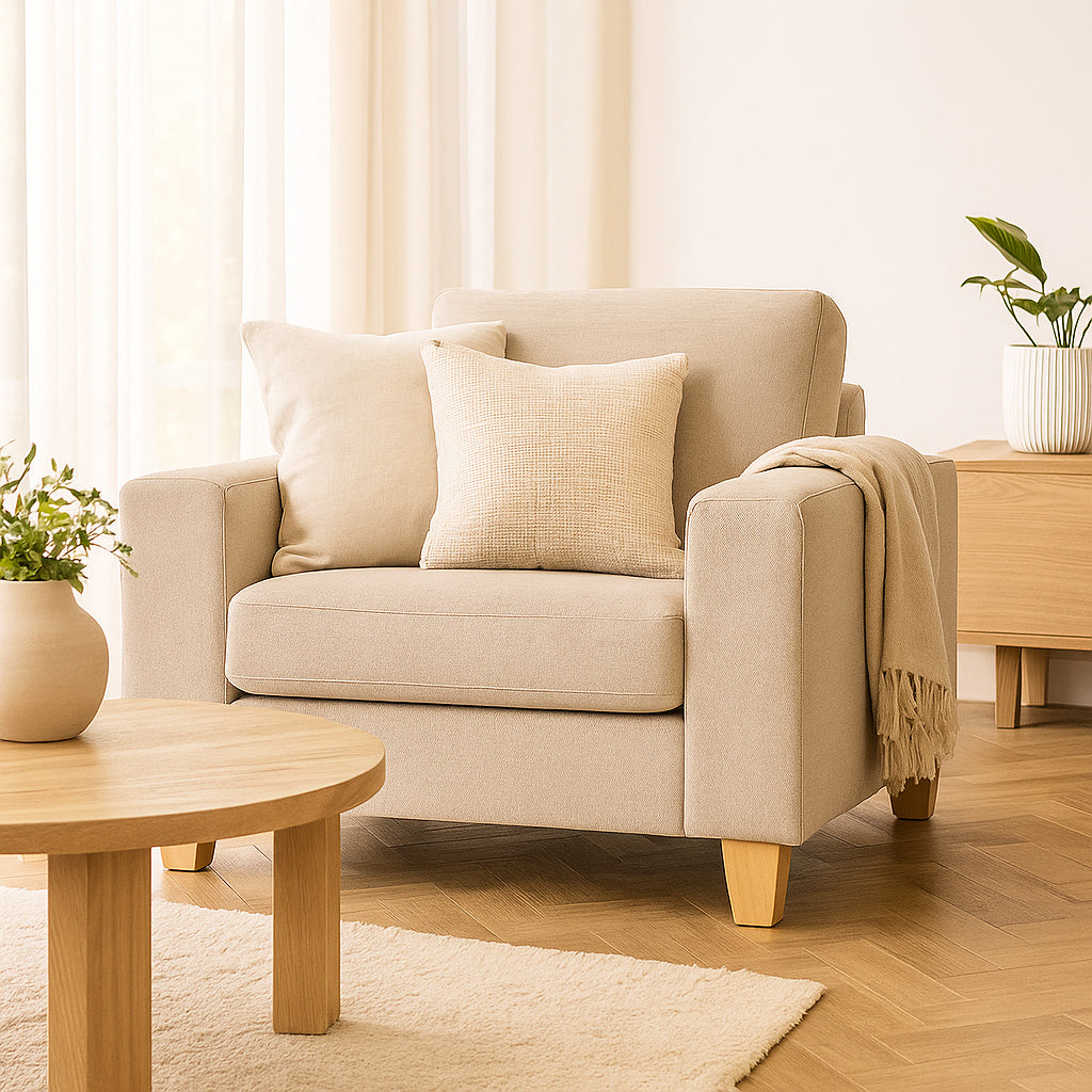 Avoca Fabric Armchair-Driftwood