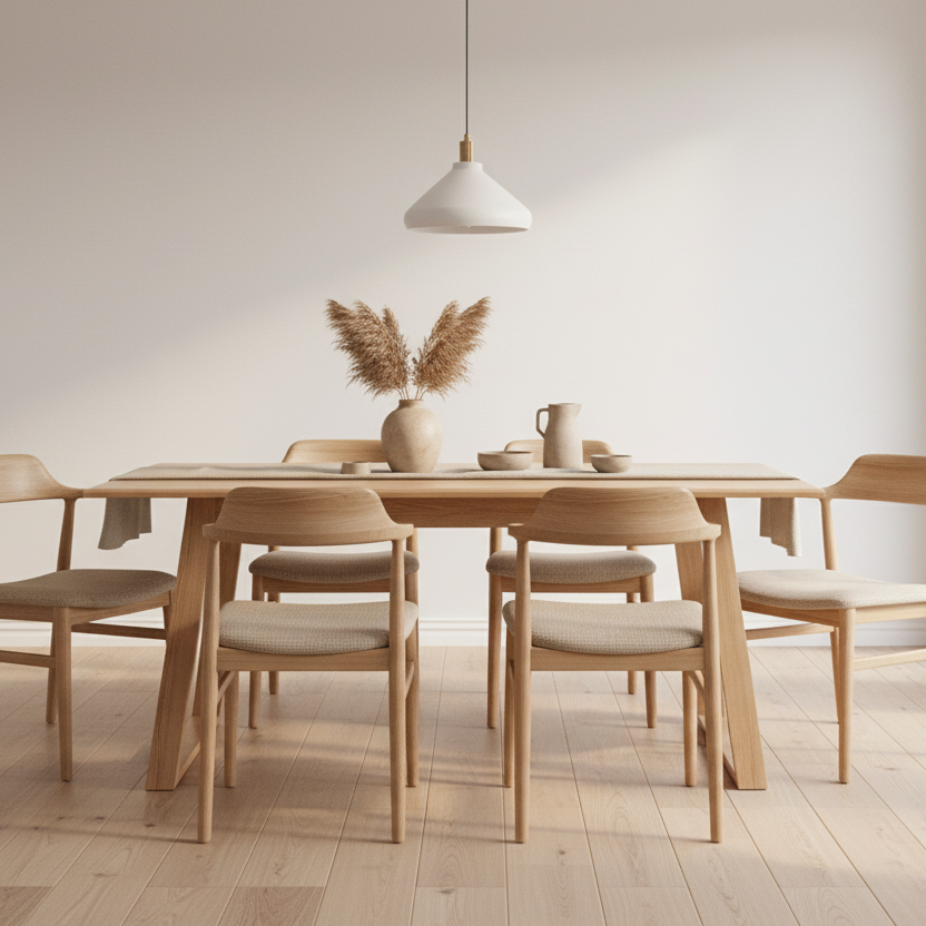 Bondi 1500 Dining Table-Clear Lacquer