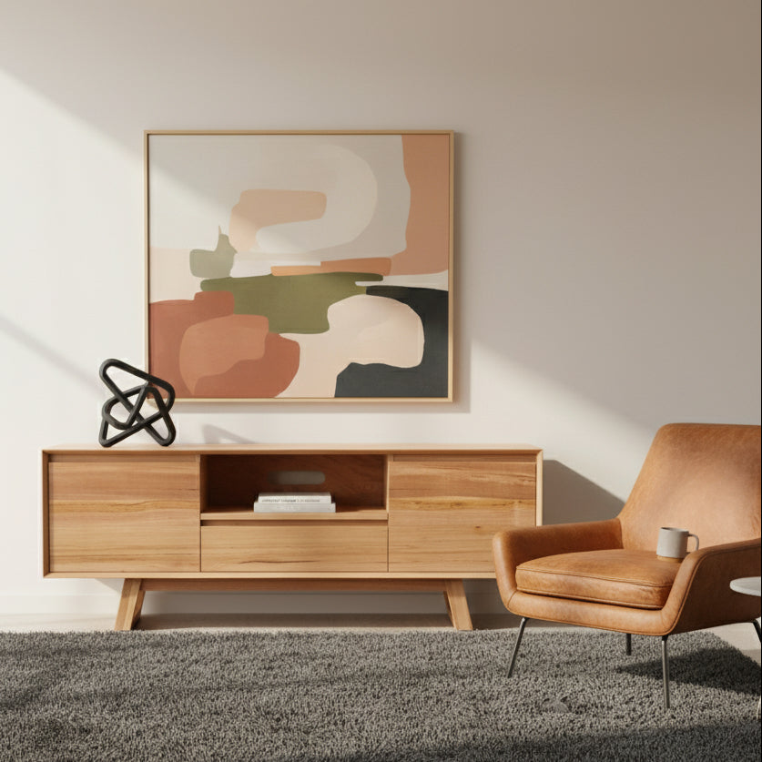 Bondi 2100 Entertainment Unit-Clear Lacquer