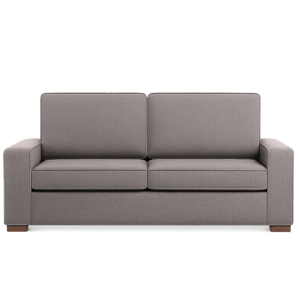 Ballina 2.5 Seater Fabric Double Sofa Bed-Ash Brown