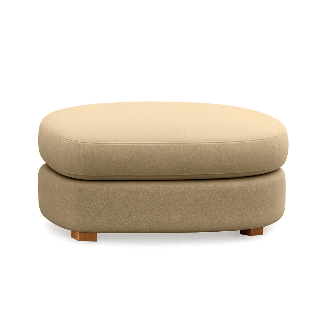 Balmain Modular Component Round Ottoman-Nectar