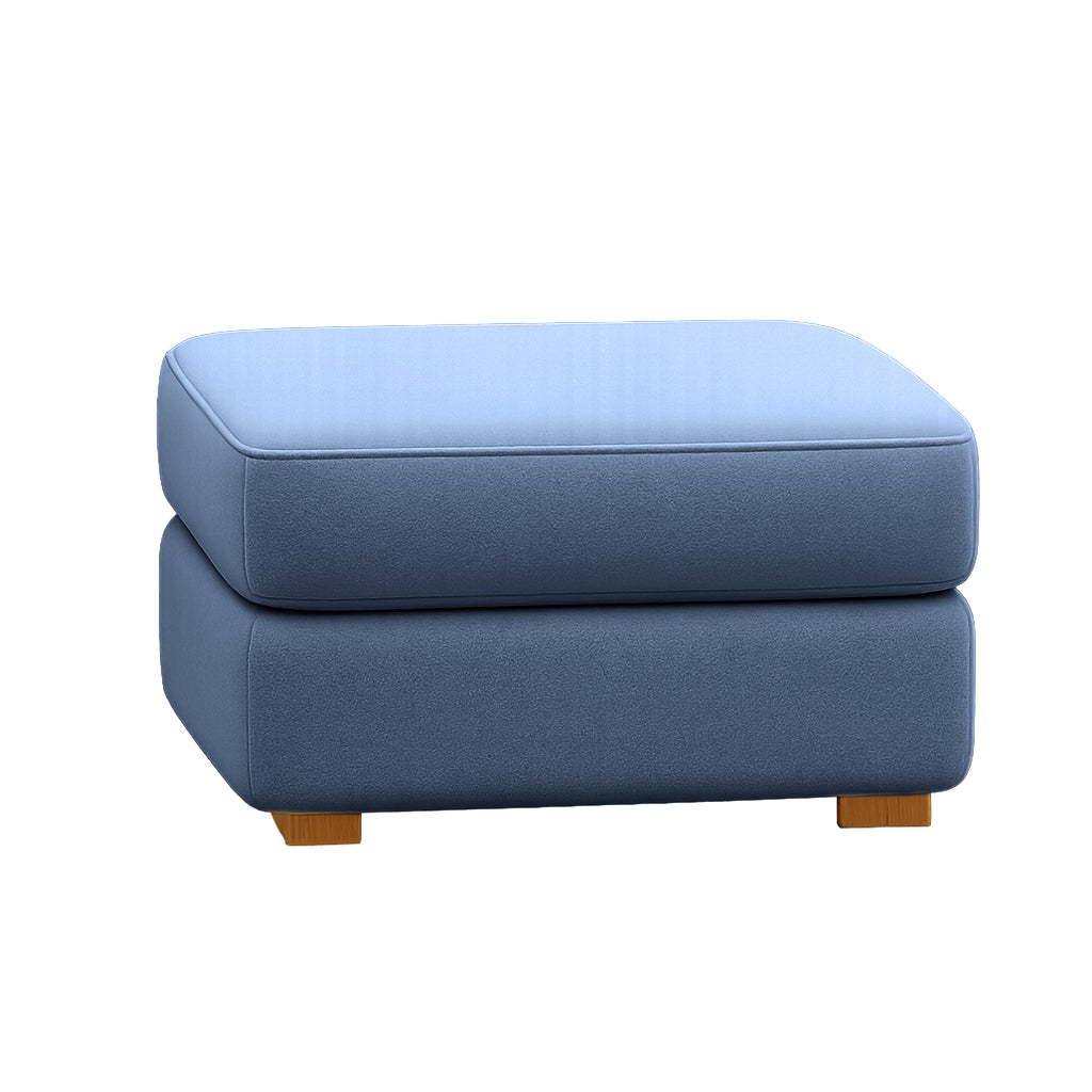 Balmain Modular Component Square Ottoman-Denim