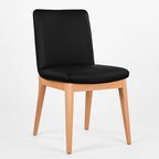 Barossa Leather Dining Chair-Black