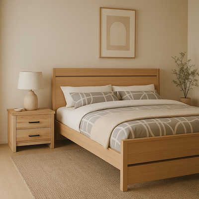 Sierra King Bed-Natural hover image