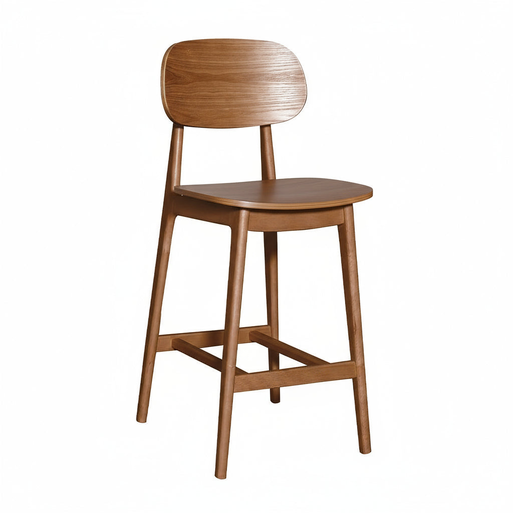Bergen Bar Stool-Light Walnut