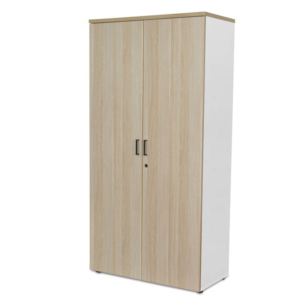 Blend Oak Over White Bookcase 900x320x1800H BO19A/BW19B