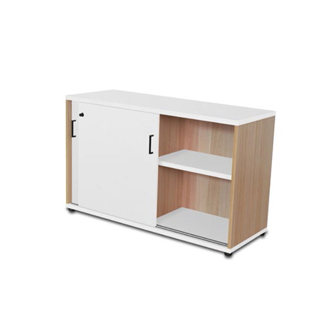 Blend White Over Oak Credenza 1200 BW23A/BO23B