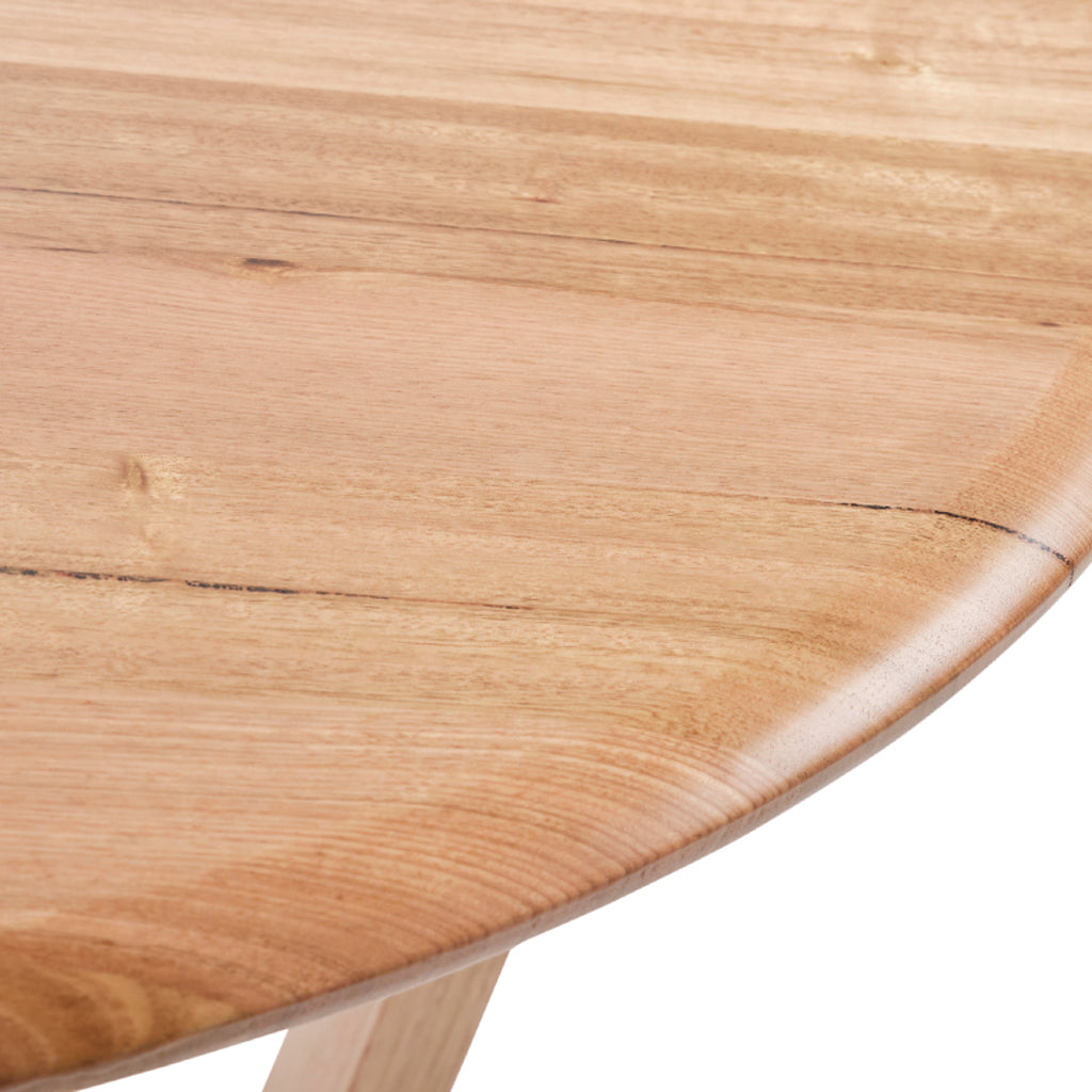 Bondi 1200 Dia Round Dining Table-Clear Lacquer